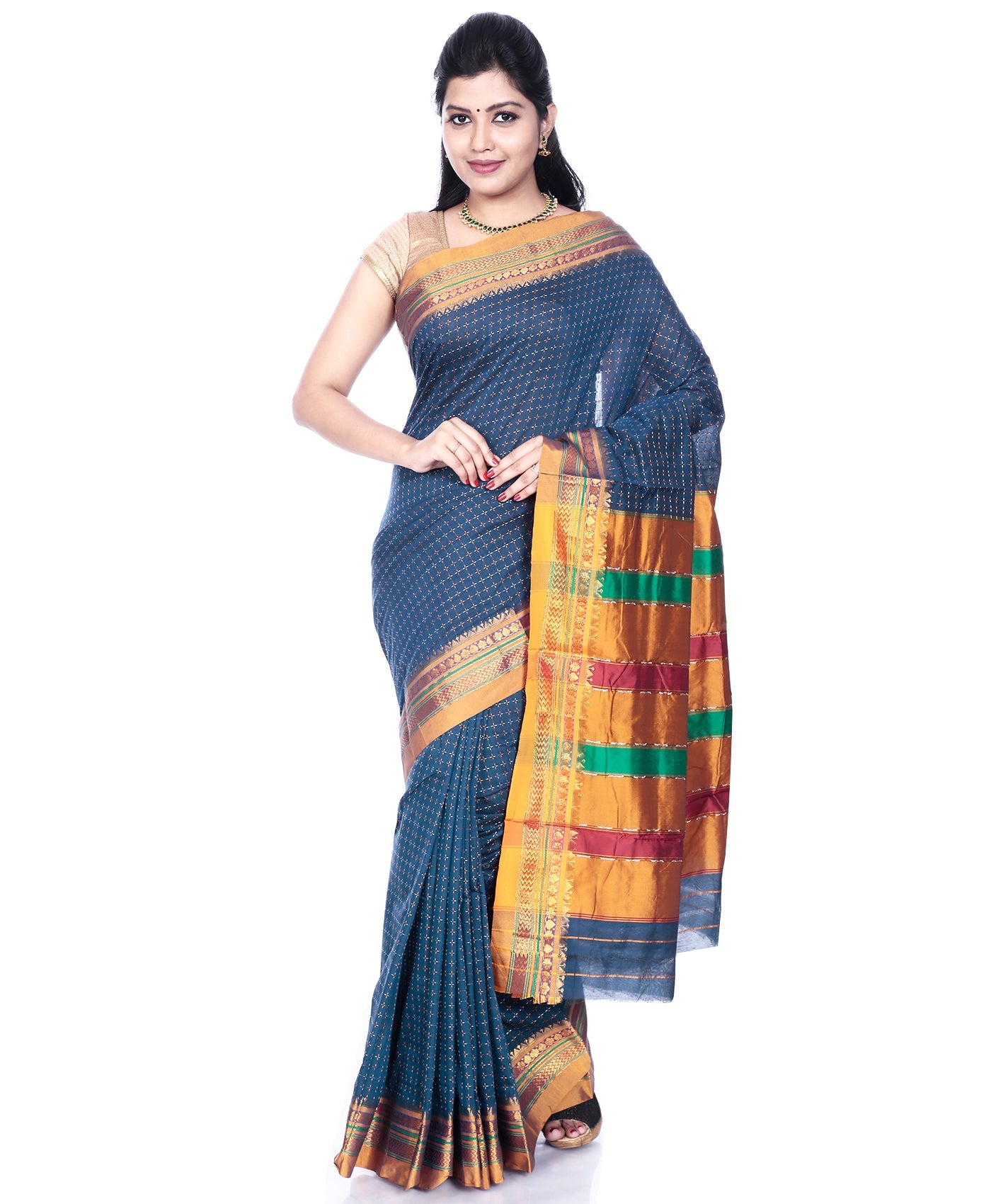 grey ilkal saree online